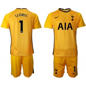 Jalkapallo Pelipaidat Tottenham Hotspur Hugo Lloris 1 Maalivahti Lasten Paita 2020-2021 M002 Lyhythihainen
